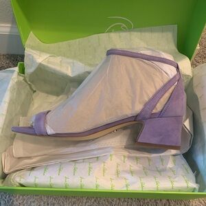 **** BRAND NEW IN BOX****Sam Edelman Purple Block Heel Sandals